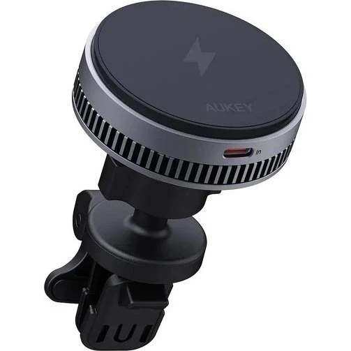 Aukey HD-MC13A MagFusion Dash Pro Qi2 15W Trådløs Oplader med Aktiv Køling, Sort