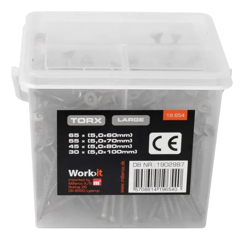 Work-it Skrueboks TORX Large 195 stk