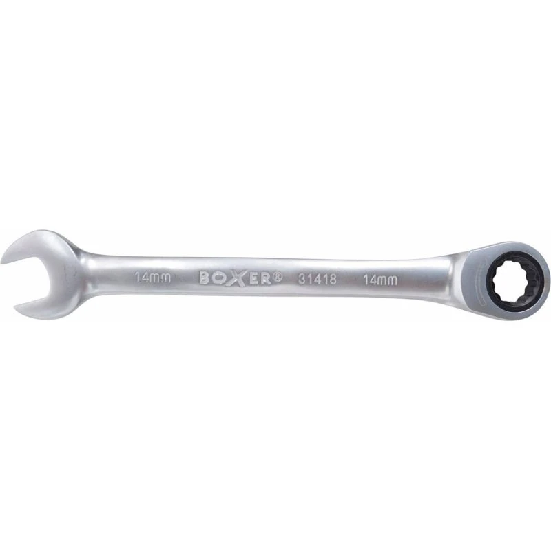Boxer 14 mm Ringgaffelnøgle med Skralde