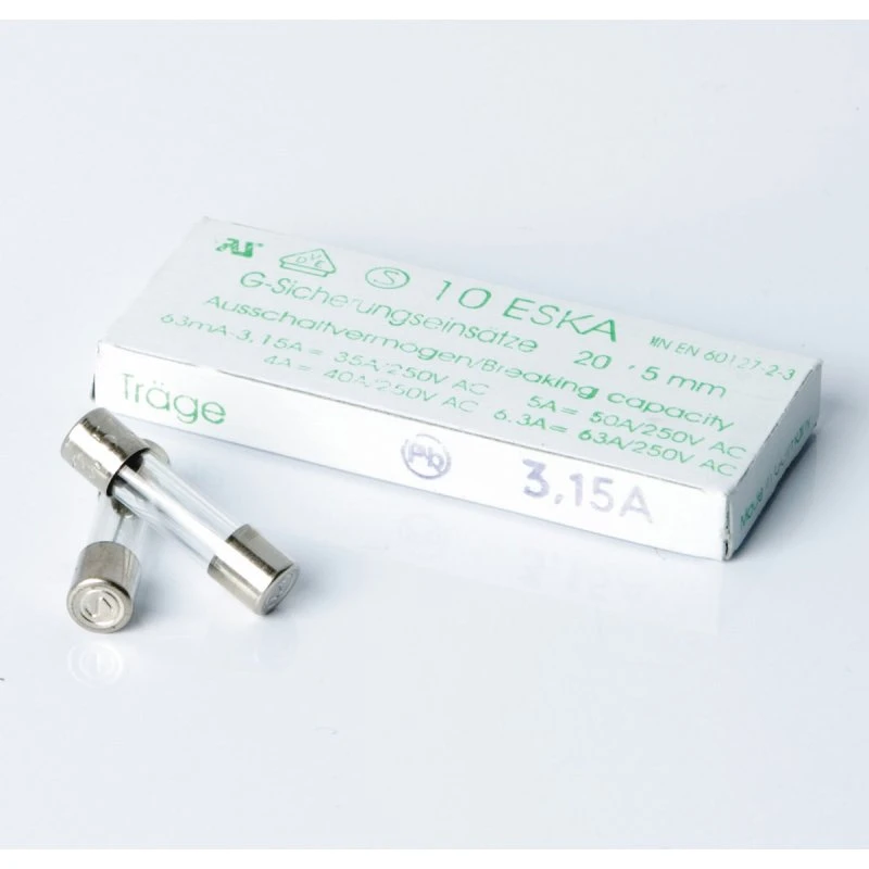 Nordic Quality Glassikring Slow 3,15A 10-Pack