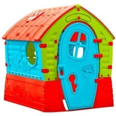 Megaleg Dream House legehus i plast, UV-beskyttet, farverigt