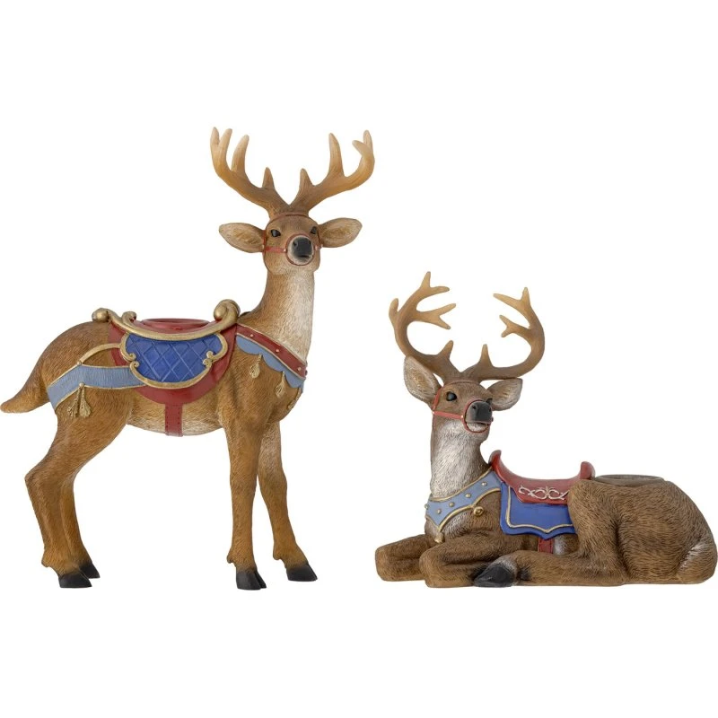 Bloomingville Glory Lysestager - Brun - Polyresin - 2 Stk