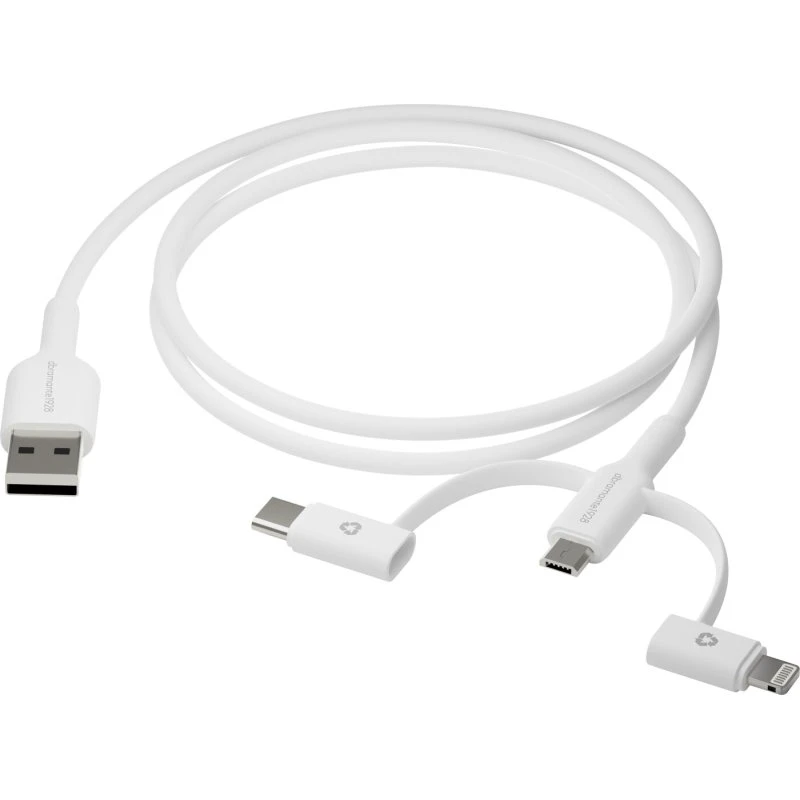 dbramante1928 Re-charge 3-in-1 Kabel USB A til USB-A, C & Lightning