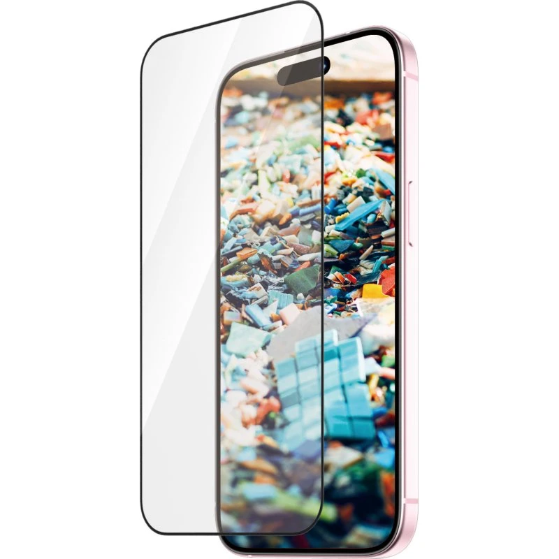 PanzerGlass Re:fresh Skærmbeskytter for iPhone 15, sort