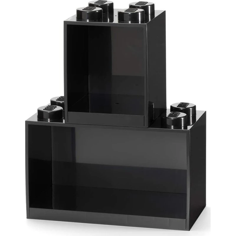 LEGO® Reolklods Sæt 8+4, Sort (2 Hylder)