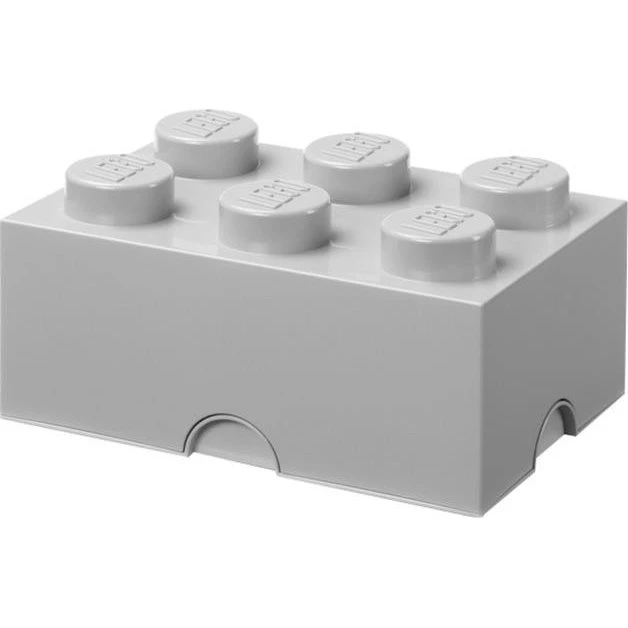 LEGO Storage Brick 6 - Middelgrå