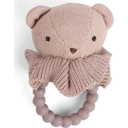 Smallstuff Bamserangle med Silikone Ring - Soft Rose