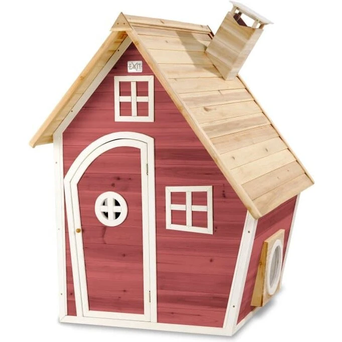 EXIT Fantasia 100 legehus i træ, rød