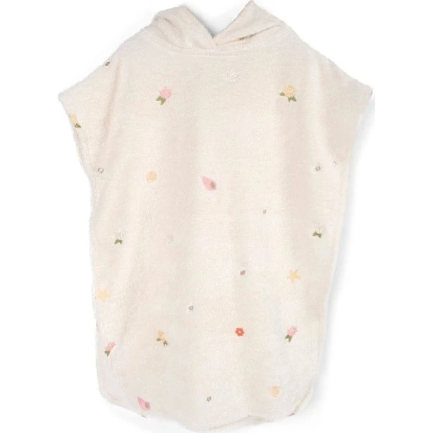 Filibabba Strandponcho Ocean Blossom 12-60 m Hvid