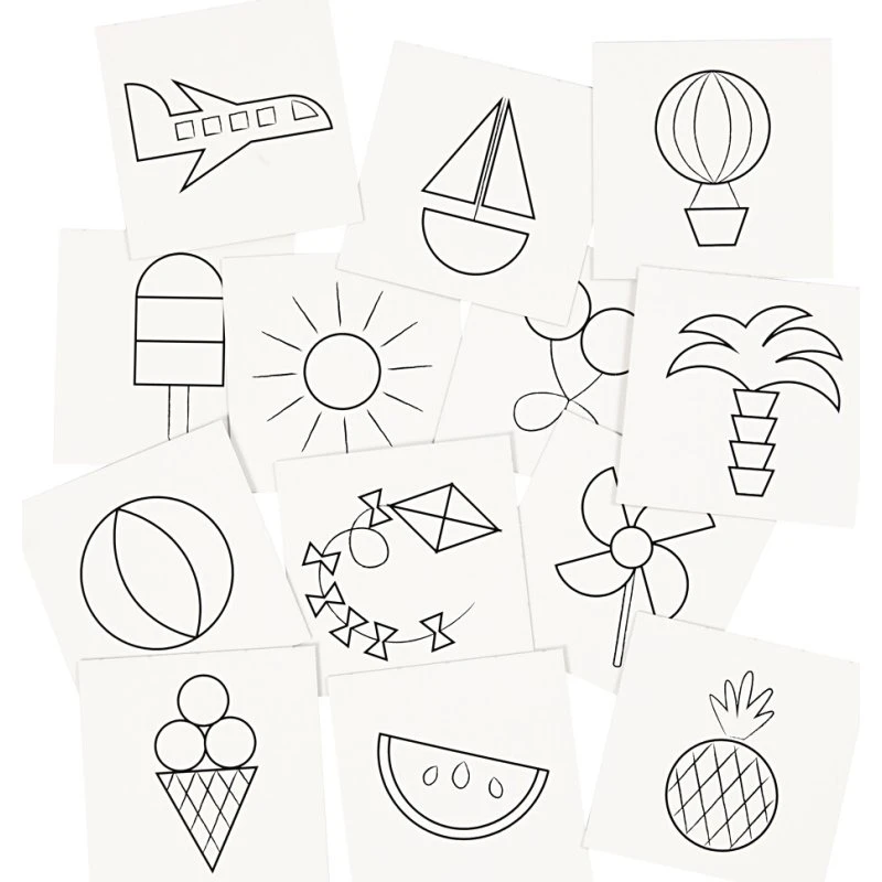 Creativ Company - Memo Cards Hvid 13 Par