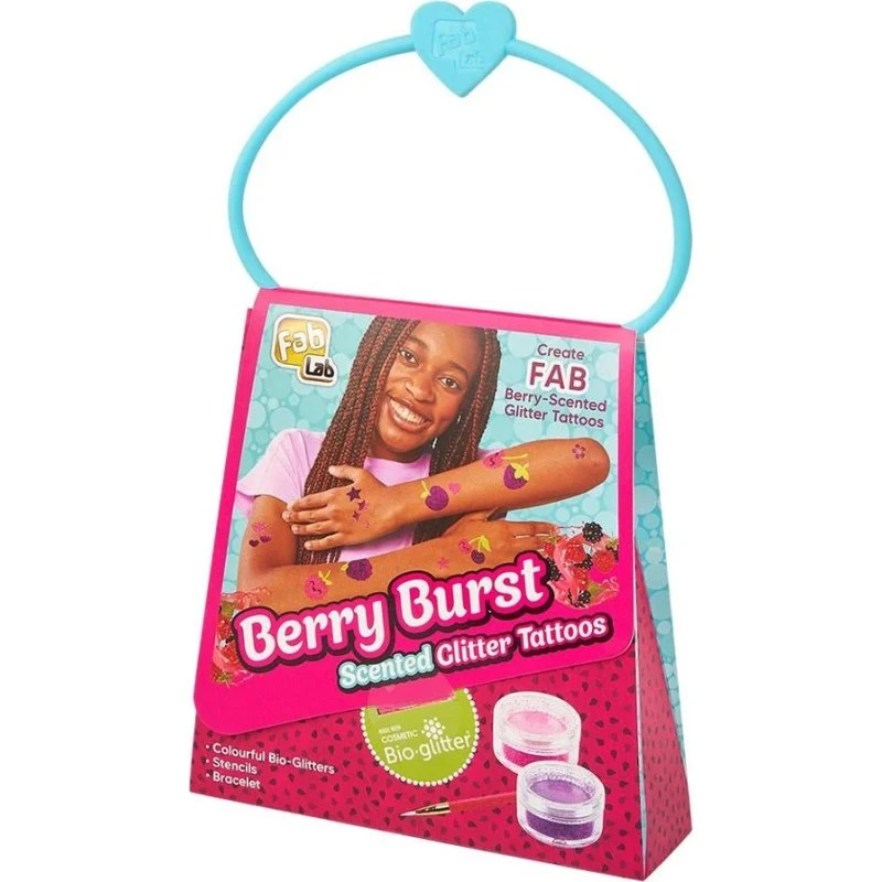FabLab Berry Burst Glittertatoveringer med Jordbærduft