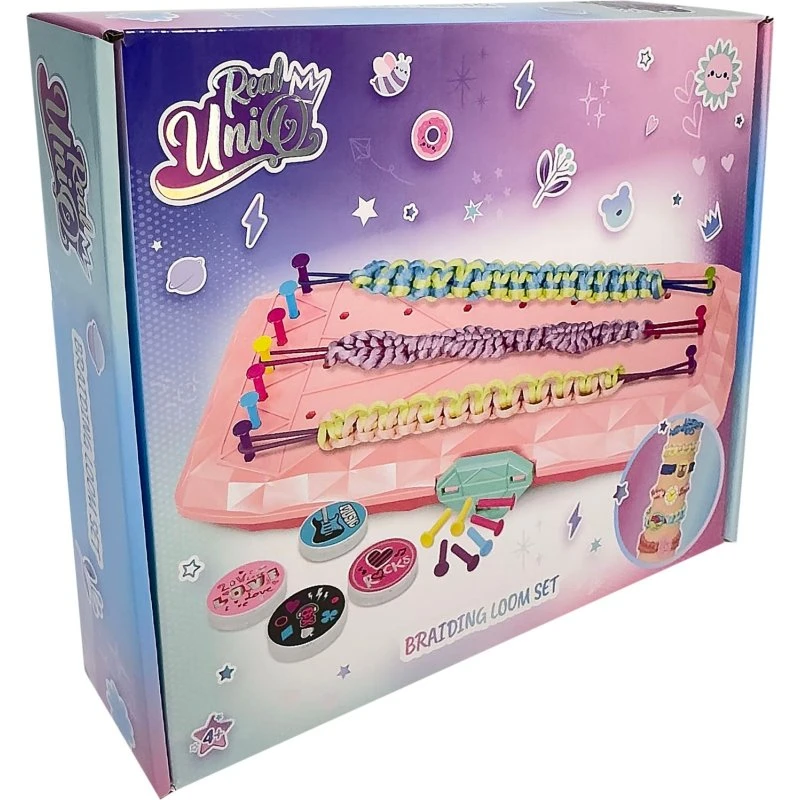 Real UniQ Braiding Loom Set – Flet dine egne trendy armbånd