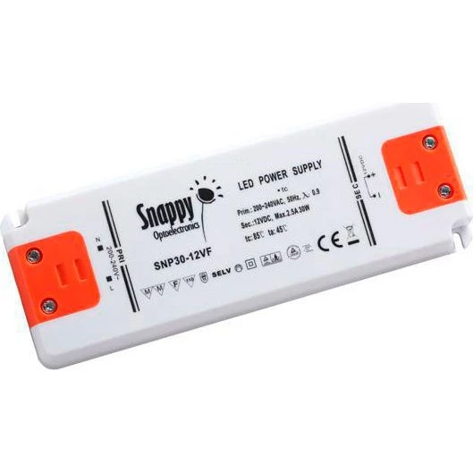 Snappy 12Vdc 30W LED-strømforsyning IP20