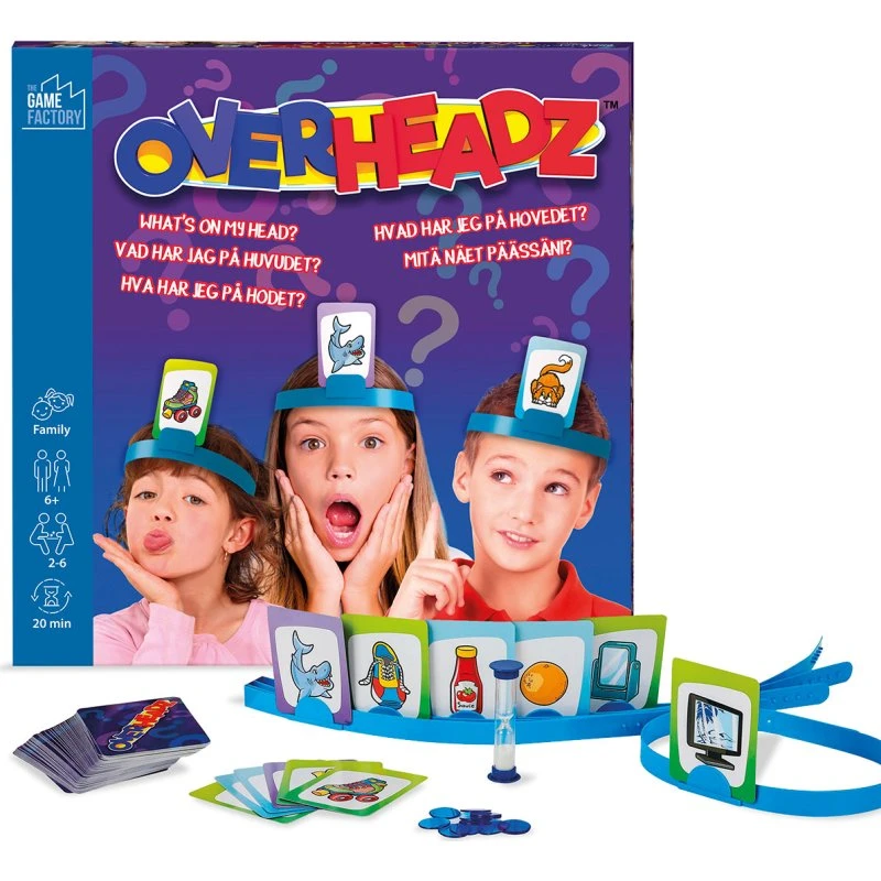The Game Factory Overheadz Hvad Har Jeg På Hovedet – Spil til 2-6 spillere