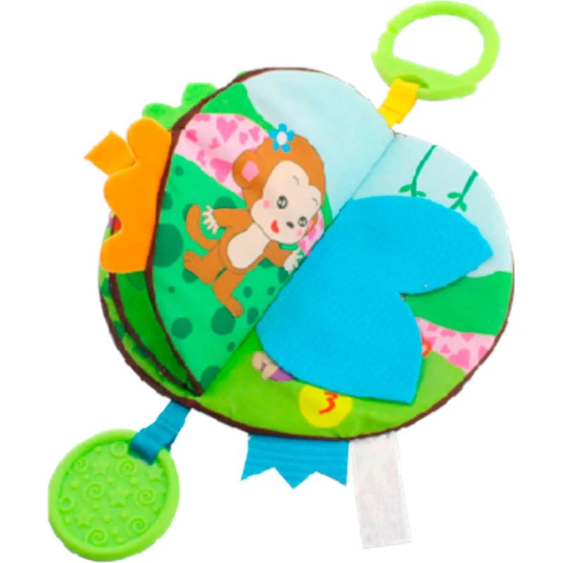 Happy Baby Aktivitetsbog – Blød, farveglad bog med bidering og lyde