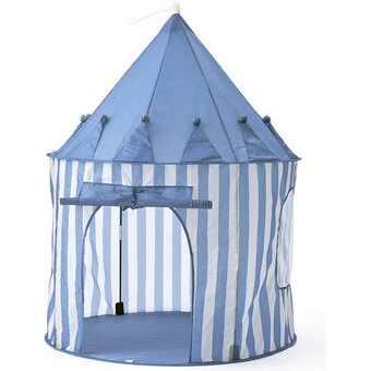 Kids Concept Legetelt Blå Striber 100x130 cm