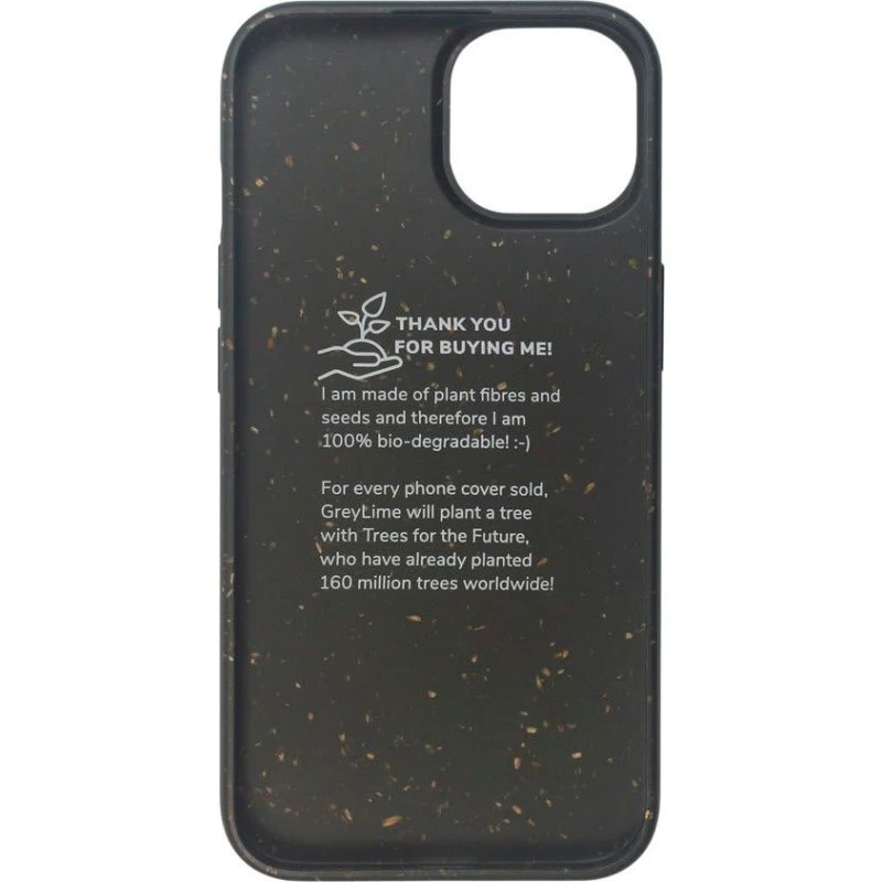 GreyLime iPhone 14 Bionedbrydelig Cover, Sort