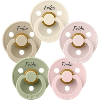 Bibs Colour Sut 6+ Mdr., Rund, 5-pak, Mintgrøn
