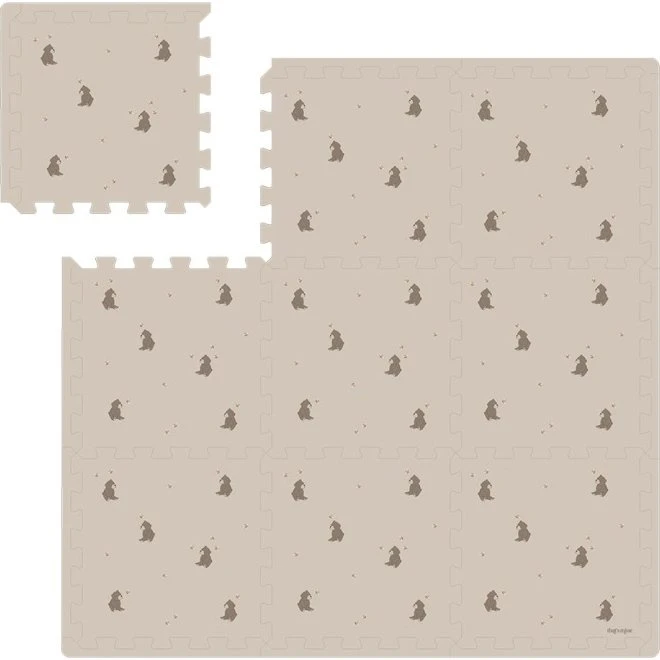 That's Mine Alva Foam Play Mat Bees & Bears 100x100 cm