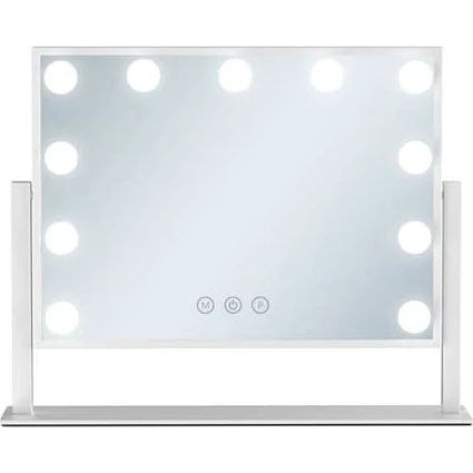 UNIQ New York Mega Makeup Mirror med 12 LED, Sort