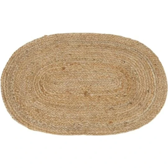 Bombay Dørmåtte, flettet jute, 50x80 cm, natur