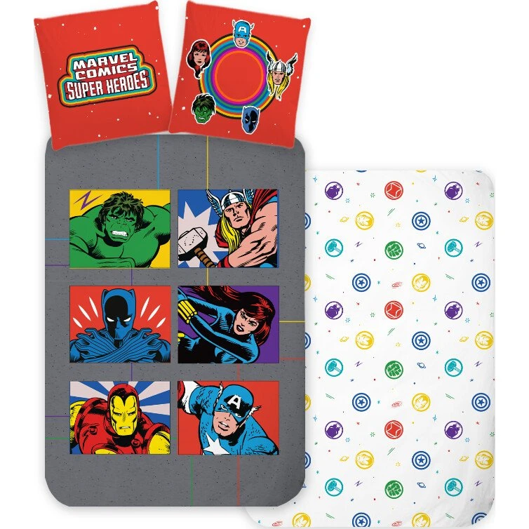 Brandmac Avengers Sengetøj 140x200 cm