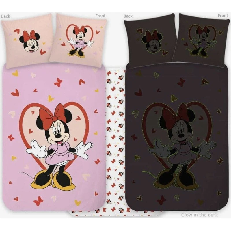 BrandMac Minnie Mouse 1932 Glow Sengetøj 100x140 cm