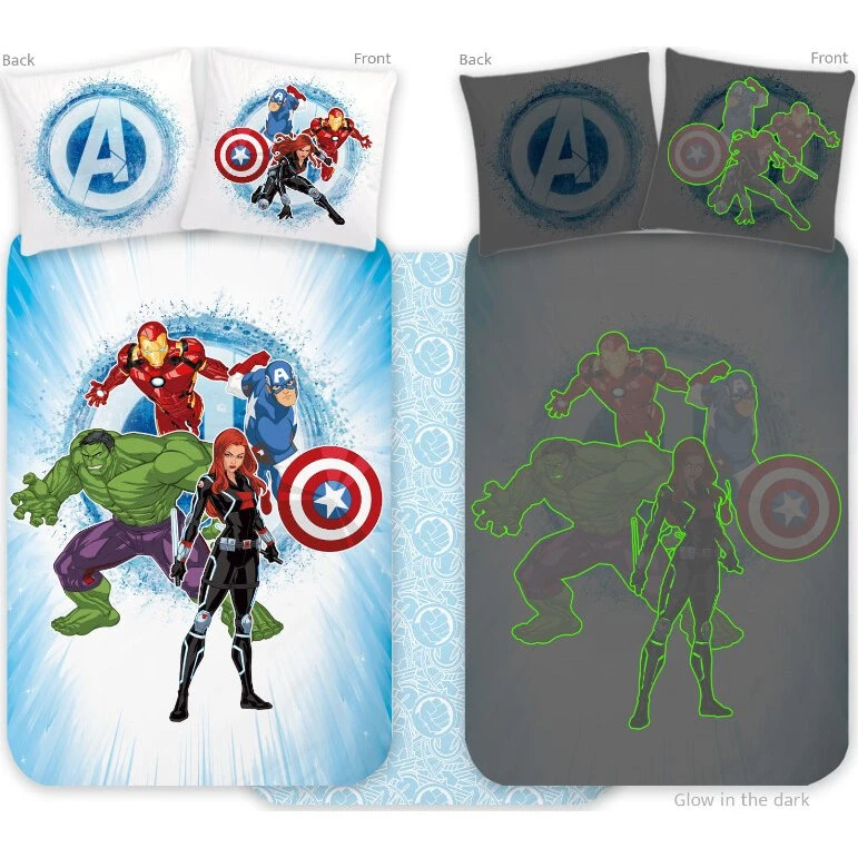 Brandmac Avengers 91 Glow Sengetøj 100x140 cm Junior