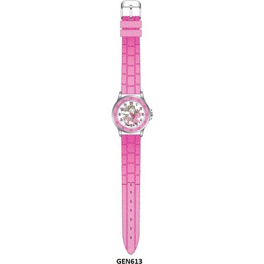 Accutime Time Teacher Pink Pony - Børneur med tekstvisere