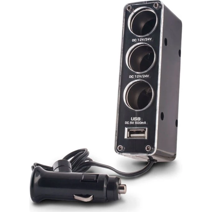 Forever CSS-03 3-i-1 12V/USB-A splitter