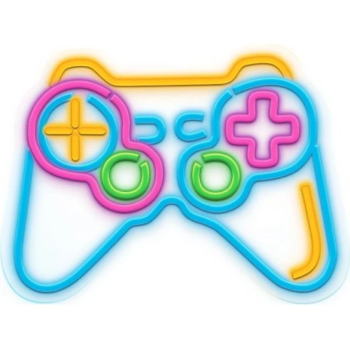 Neolia Neon LED-skilt Gamepad, flerfarvet, dæmpbar (USB)