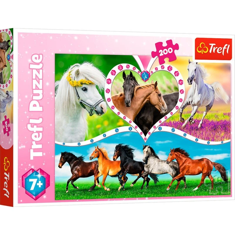 Trefl Smukke Heste Puslespil, 200 brikker