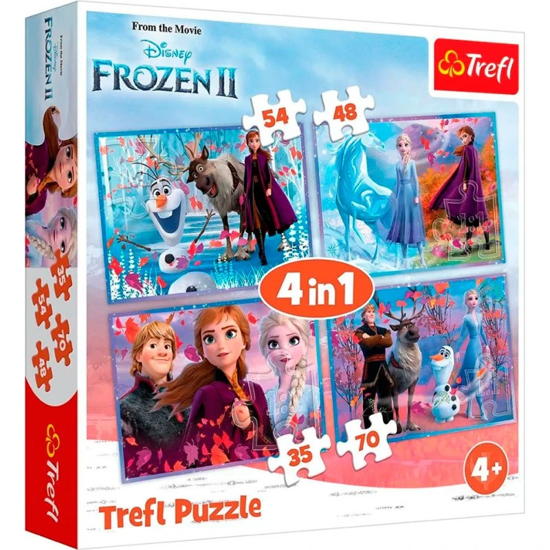 Trefl Puzzle Frozen 4-i-1 Floor