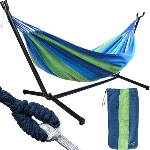 Hængekøje med Stativ 200kg – 200x150 cm