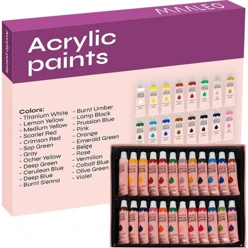 Akrylmaling Sæt 24x12ml – Kunstnermaling