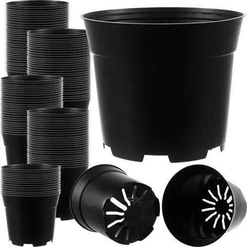 GreenGrow 500-pak Temperaturbestandige Plantepotter 2L, Sort