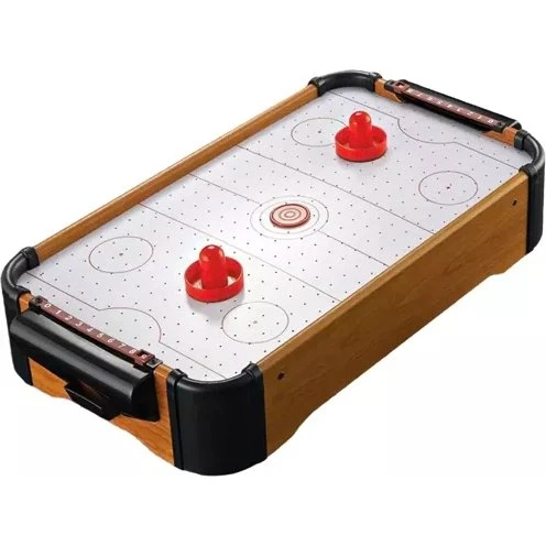 Airhockeybord til børn – Portabelt spilbord med hoppere og puck