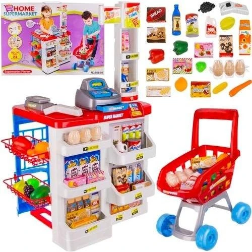 Legetøjssupermarked med Lyd, Lys & Trolley – 36003