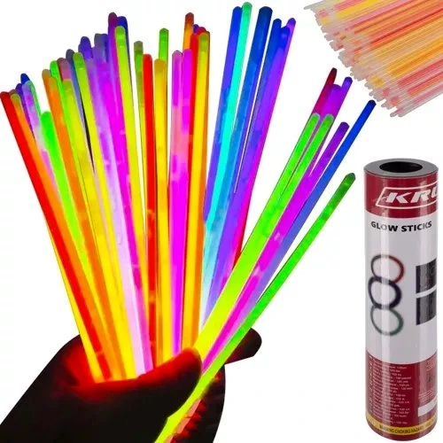 GlowStick 100 stk Selvlysende Armbånd – Langvarig Lyseffekt til Fest