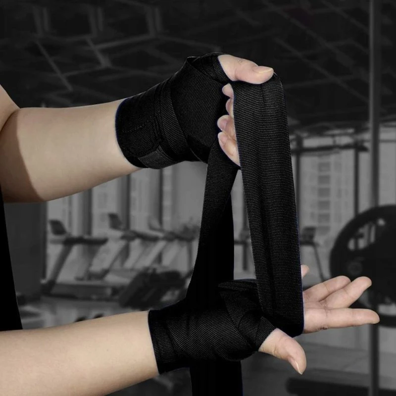 Boxningsbandage 2x4m – 100 % Bomuld, Velcro-lukning
