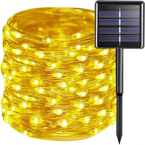 Solcelle Lysstreng 15m IP44, 150 LED, varmt lys