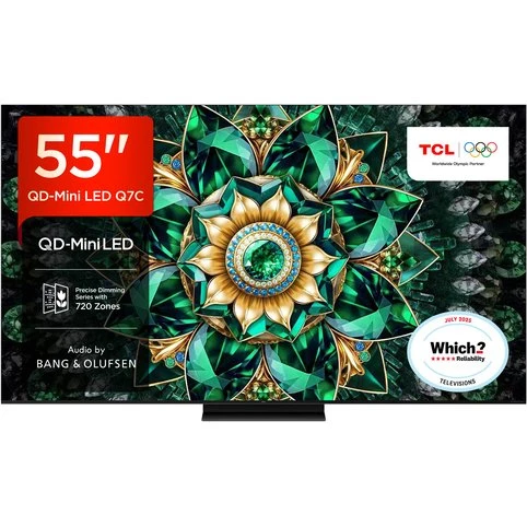 TCL 55Q7C 55" 4K Ultra HD QD-Mini LED Smart TV Metallic