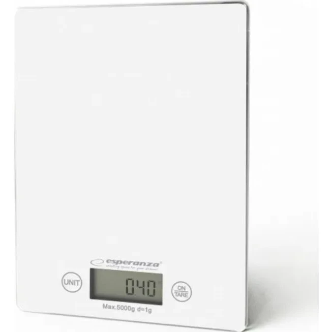 Esperanza EKS002W Køkkenvægt, 5kg, Hvid