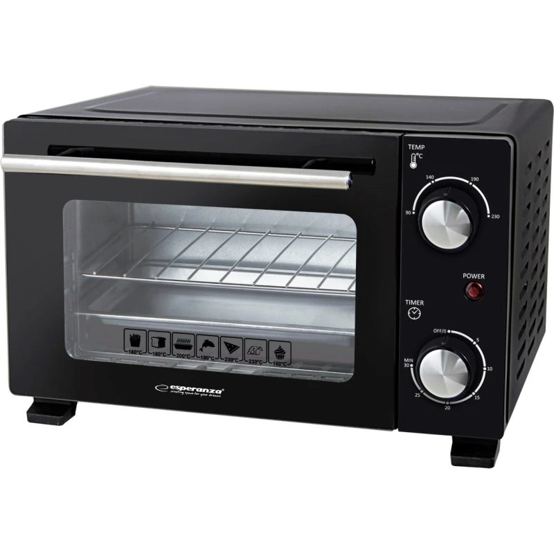 Esperanza EKO007N Miniovn 10L, 800W, Sort
