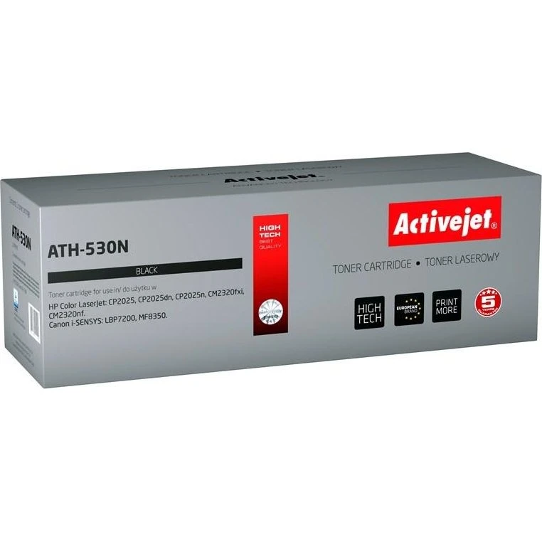 ActiveJet ATH-530N Sort Toner, Kompatibel med HP 304A CC530A, 3.500 Sider