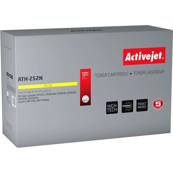 ActiveJet ATH-252N Gul, kompatibel med HP 504A CE252A, 7.000 sider