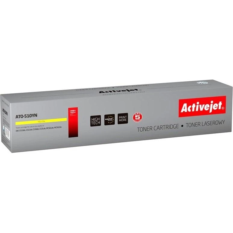 ActiveJet ATO-510YN Gul Tonerpatron, Kompatibel med OKI 44469723