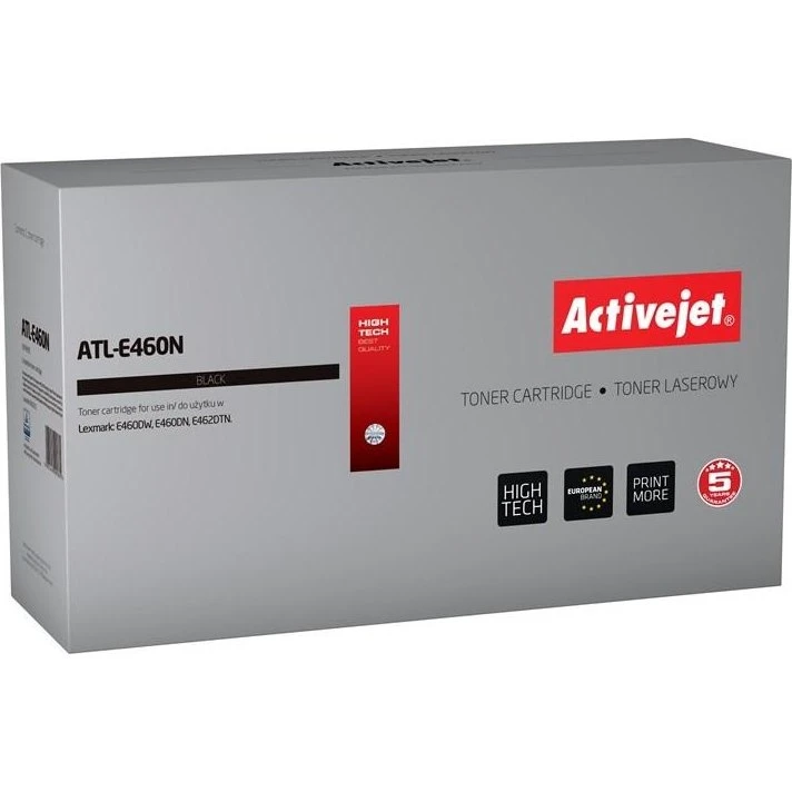 ActiveJet ATL-E460N Sort Toner, Kompatibel med Lexmark E460X21E