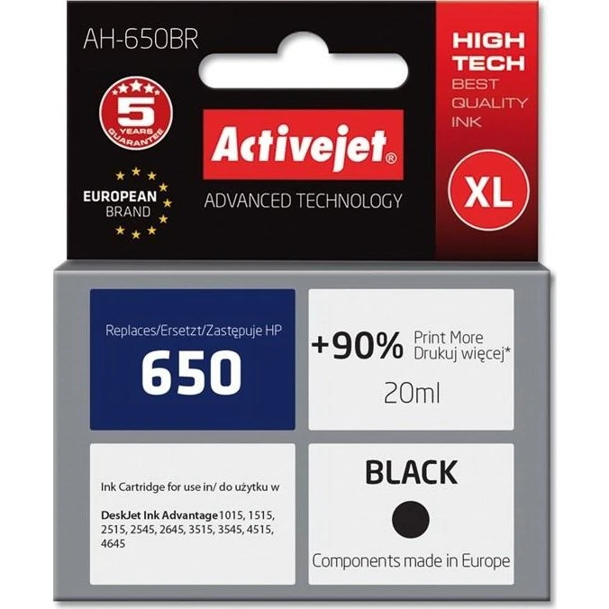 ActiveJet AH-650BR Sort XL, 20 ml