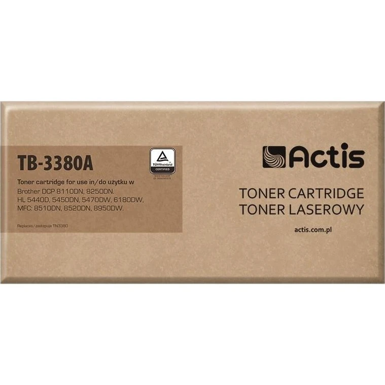 Actis TB-3380A Sort Toner, Kompatibel til Brother TN-3380, 8.000 Sider